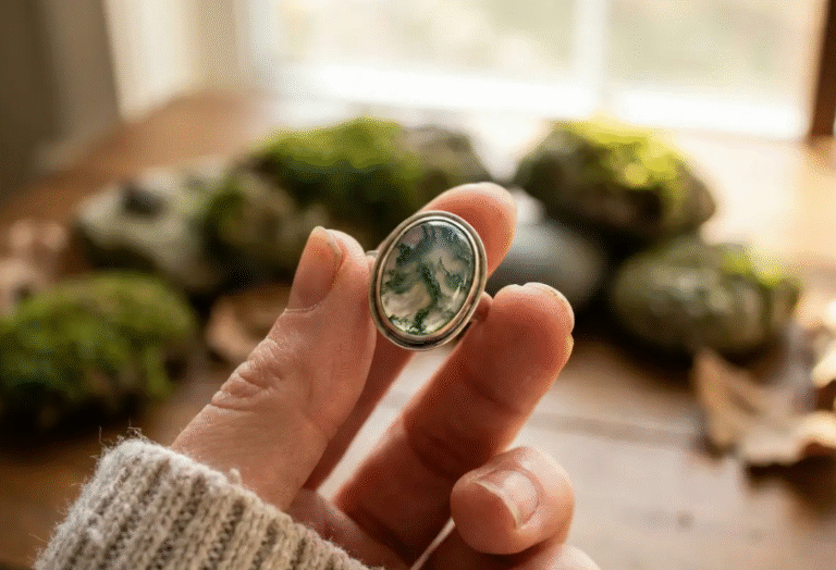 How Do You Care for and Clean a Moss Agate Ring?